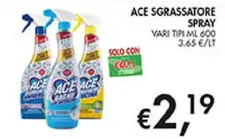 Coal Ace sgrassatore spray offerta