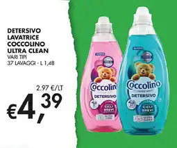 Coal Detersivo lavatrice Coccolino Ultra Clean offerta