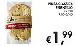 Coal Pinsa classica Ferentillo offerta