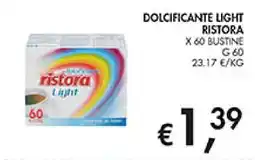 Coal Dolcificante light Ristora offerta