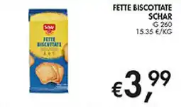 Coal Fette biscottate Schar offerta