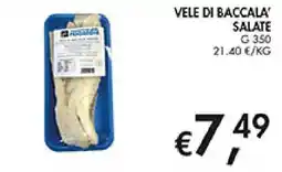 Coal Vele di baccalà' salate offerta