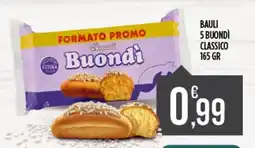 Euroesse Bauli 5 buondì classico offerta