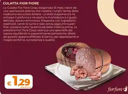 Ipercoop Radenza Culatta Fior Fiore offerta