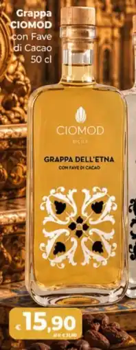 Ipercoop Radenza Grappa Ciomod con Fave di Cacao offerta