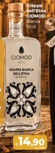 Ipercoop Radenza Grappa dell'Etna Ciomod Bianca offerta