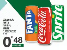 Tutto Risparmio Cash&Carry Coca-Cola/Fanta/Sprite Classica/Zero offerta