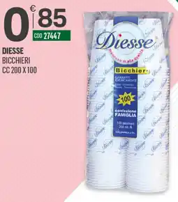 Tutto Risparmio Cash&Carry Diesse bicchieri offerta
