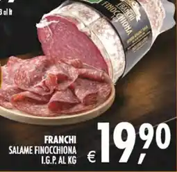 Deco Superstore Franchi Salame Finocchiona offerta