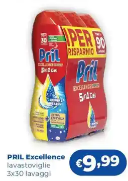 Acqua & Sapone Pril Excellence lavastoviglie offerta