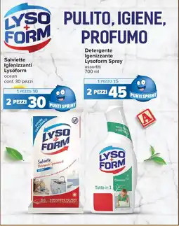 Carrefour Salviette Igienizzanti Lysoform ocean offerta