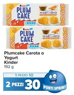 Carrefour Plumcake Kinder offerta