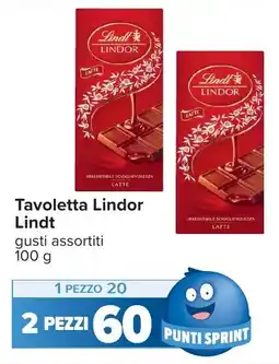 Carrefour Tavoletta Lindor Lindt offerta