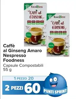 Carrefour Caffè al Ginseng Amaro Foodness offerta