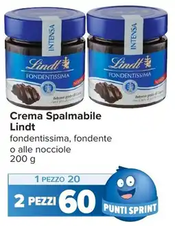 Carrefour Crema Spalmabile Lindt fondentissima offerta