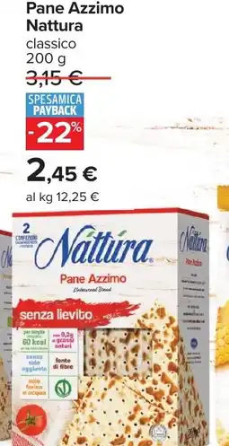 Carrefour Pane Azzimo Nattura offerta
