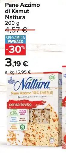 Carrefour Pane Azzimo di Kamut Nattura offerta