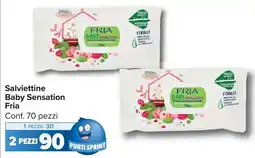 Carrefour Salviettine Baby Sensation Fria offerta