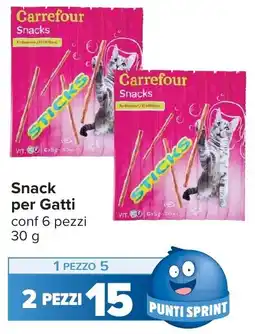 Carrefour Carrefour Snacks Sticks per Gatti offerta