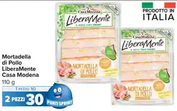 Carrefour Mortadella di Pollo LiberaMente Casa Modena offerta