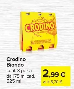 Carrefour Crodino Biondo offerta