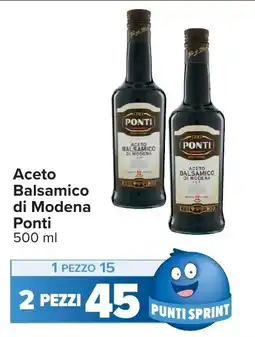 Carrefour Aceto Balsamico di Modena Ponti offerta