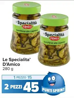 Carrefour Le Specialità D'Amico zucchine alla caprese offerta