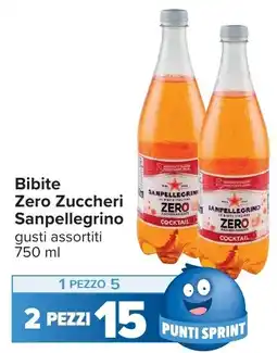 Carrefour Bibite Zero Zuccheri Sanpellegrino offerta