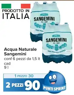 Carrefour Acqua Naturale Sangemini offerta