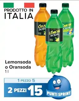 Carrefour Lemonsoda o Oransoda offerta