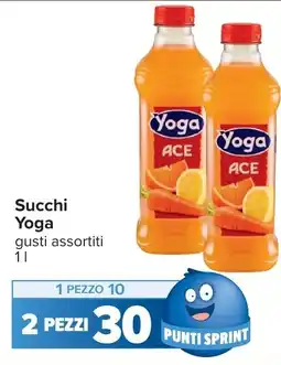 Carrefour Succhi Yoga offerta