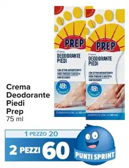 Carrefour Crema Deodorante Piedi Prep offerta
