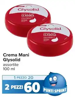 Carrefour Crema Mani Glysolid offerta