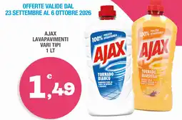 Splendidi e Splendenti Ajax lavapavimenti offerta