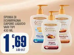 Splendidi e Splendenti Spuma di Sciampagna Sapone Liquido offerta
