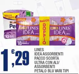 Splendidi e Splendenti Lines idea assorbenti offerta