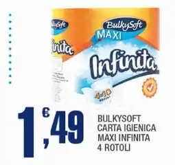 Splendidi e Splendenti Bulkysoft carta igienica maxi infinita offerta