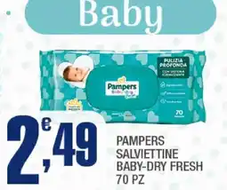 Splendidi e Splendenti Pampers salviettine baby-dry fresh offerta