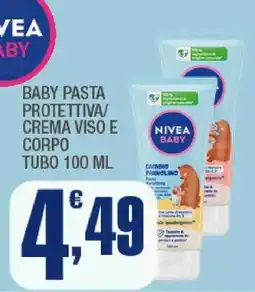 Splendidi e Splendenti Nivea baby pasta protettiva/crema viso e corpo offerta
