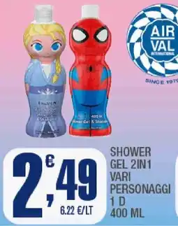 Splendidi e Splendenti Shower gel 2in1 vari personaggi offerta