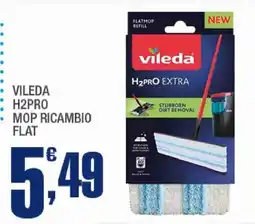 Splendidi e Splendenti Vileda H2Pro mop ricambio flat offerta