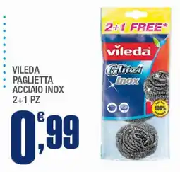 Splendidi e Splendenti Vileda paglietta acciaio inox offerta