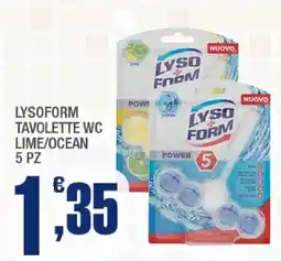 Splendidi e Splendenti Lysoform Tavolette Wc Lime/Ocean offerta