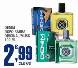 Splendidi e Splendenti Denim dopo barba original/musk offerta