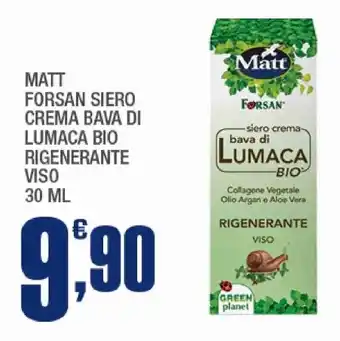 Matt Forsan Siero Crema Bava di Lumaca Bio