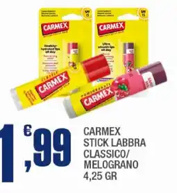 Splendidi e Splendenti Carmex stick labbra classico offerta