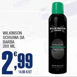Splendidi e Splendenti Wilkinson schiuma da barba offerta