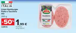 Carrefour Linea Hamburger Pollo e Tacchino Aia offerta
