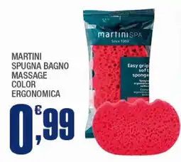 Splendidi e Splendenti Martini spugna bagno massage color ergonomica offerta
