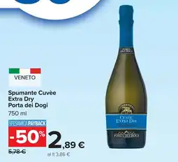 Carrefour Spumante Cuvée Extra Dry Porta dei Dogi offerta
